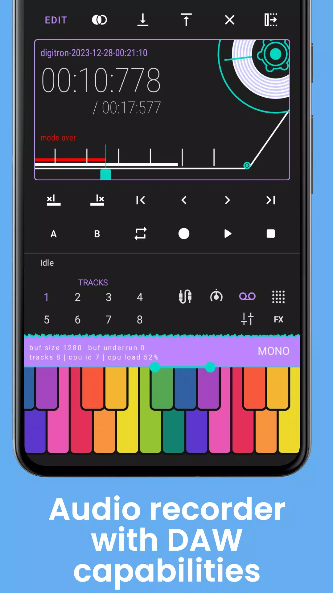 Digitron Synthesizerdes captures d'écran de l'application5
