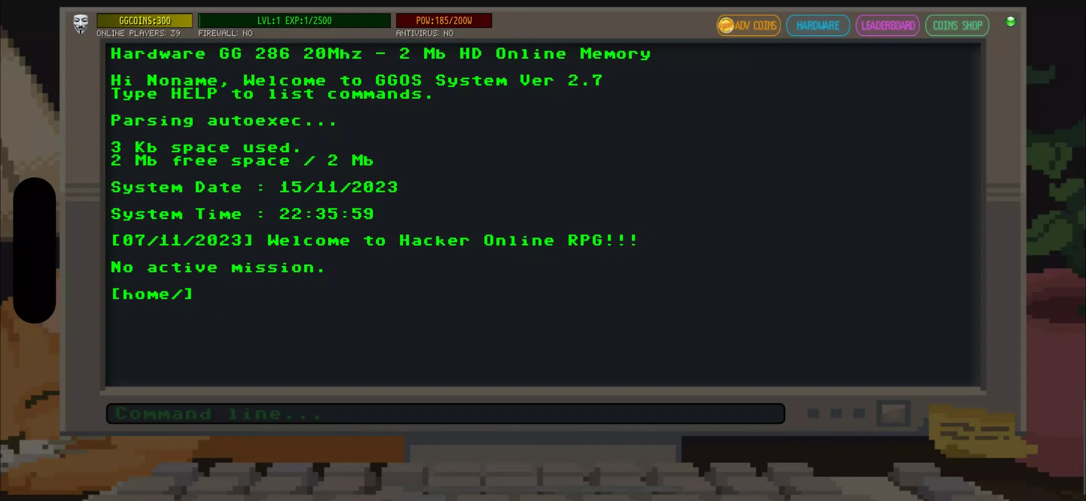 Hacker Online RPG স্ক্রিনশট
