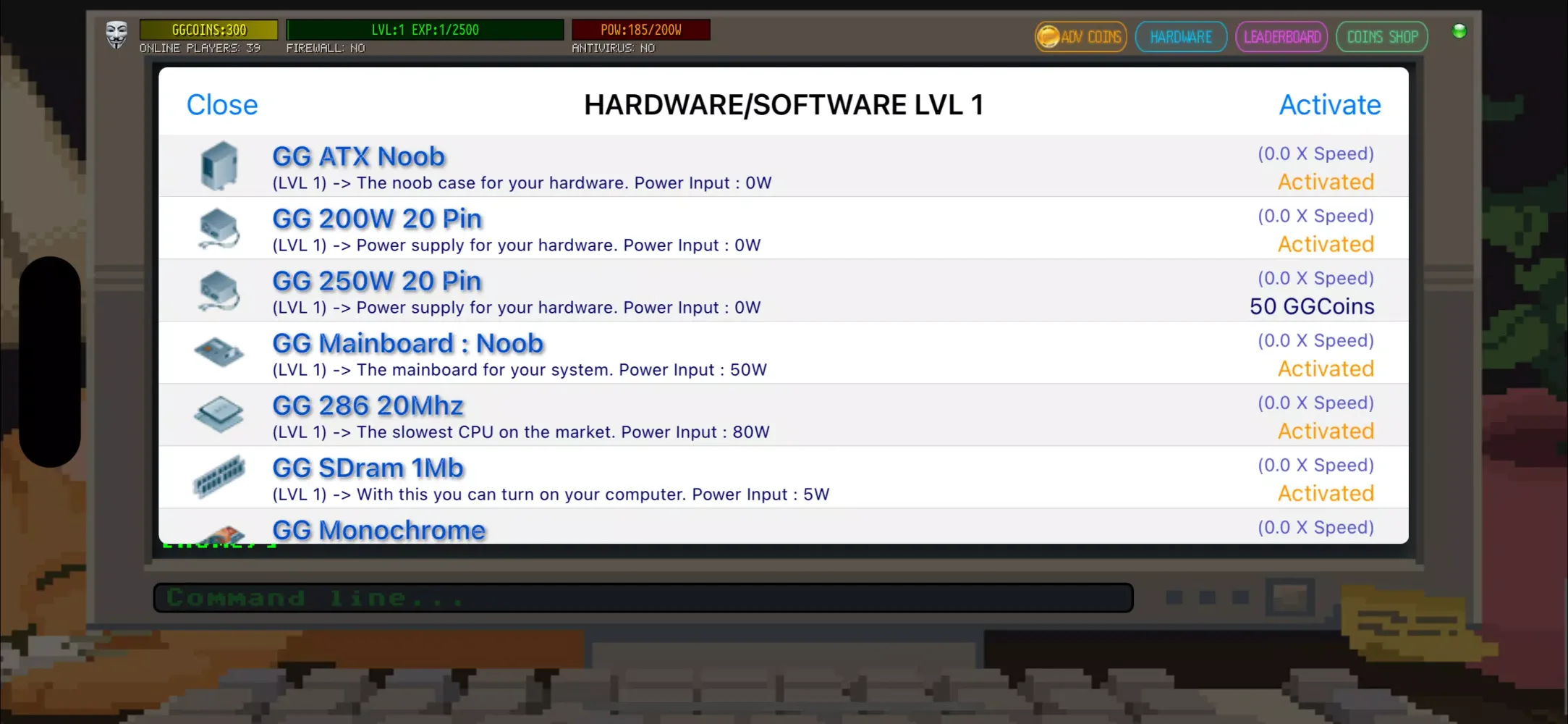 Hacker Online RPG স্ক্রিনশট