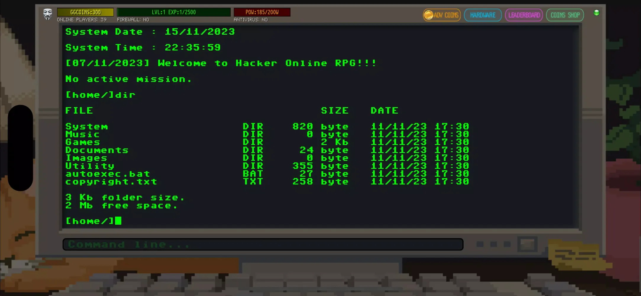 Hacker Online RPG স্ক্রিনশট