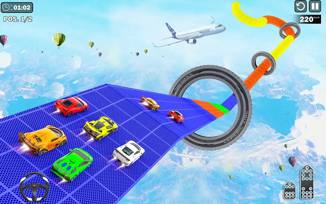 Superhero Car Games: Mega Ramp 스크린샷