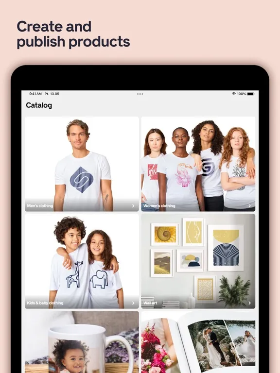 Ảnh chụp màn hình của Gelato iPad 