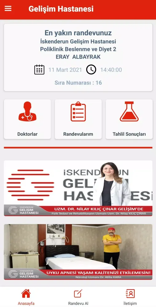 Gelişim Hastanesi İskenderun应用截图