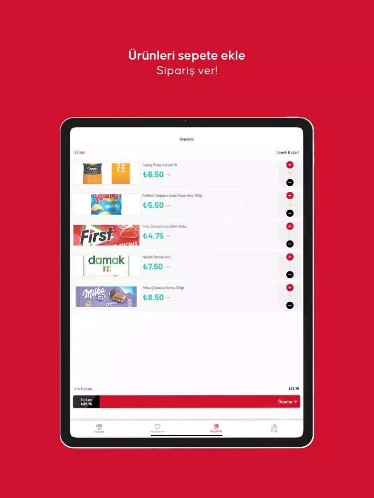 Geliyor: Yeni Nesil Market iPad  Screenshots