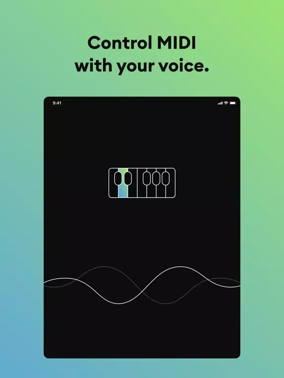 Capturas de tela do VIDI - Voice to MIDI iPad 