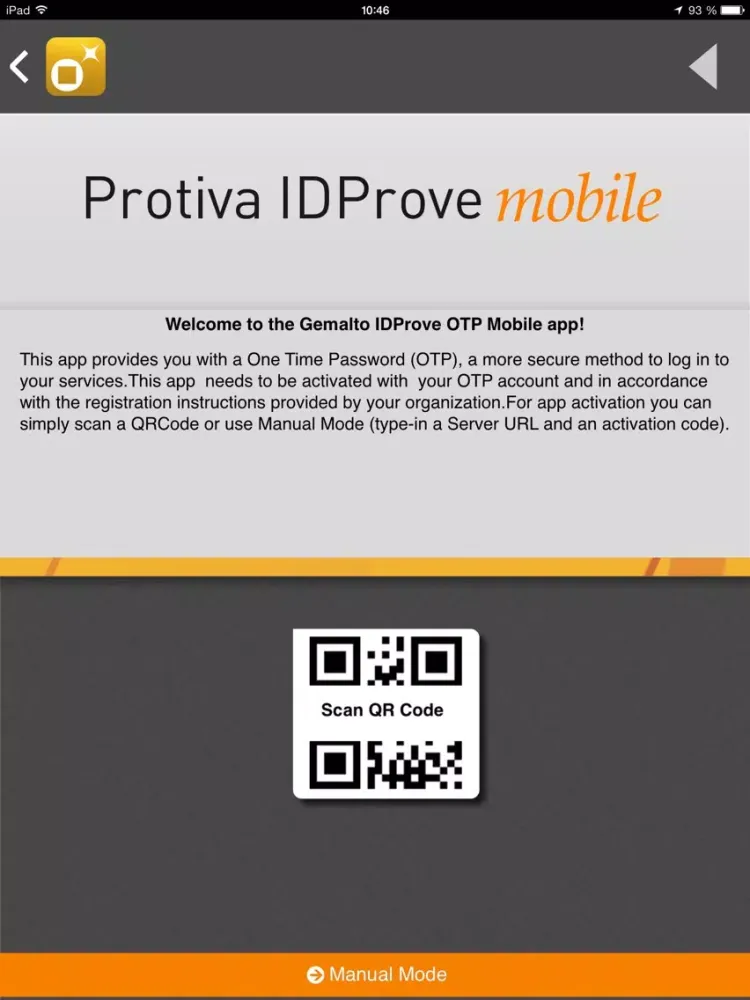 IDProve OTP iPad  স্ক্রিনশট