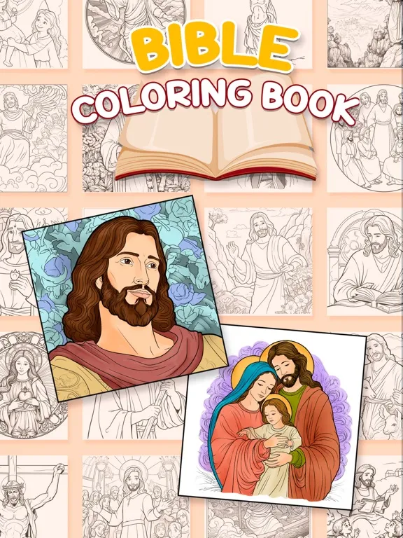 Ảnh chụp màn hình của 1000 Bible Coloring Book iPad 