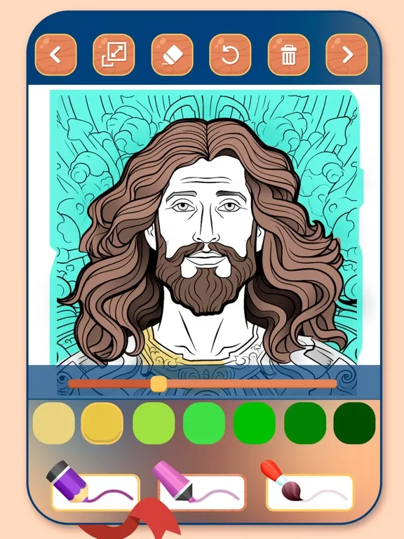 Ảnh chụp màn hình của 1000 Bible Coloring Book iPad 