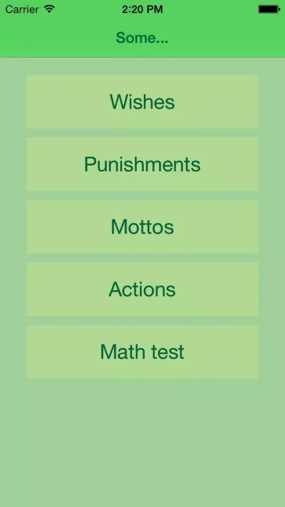 Wishes, Punishments, Mottos, Actions Free スクリーンショット