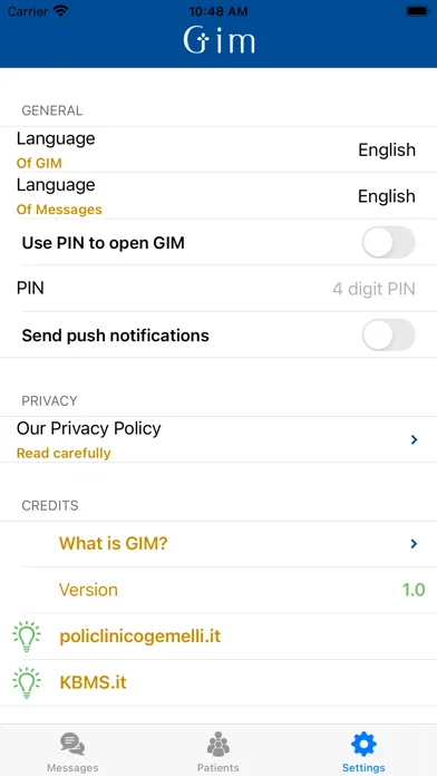 Capturas de pantalla de Gemelli Instant Messaging Sys