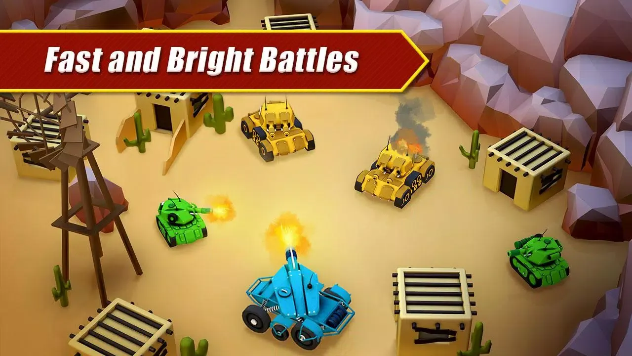 Tangkapan skrin Awesome Tank Battles