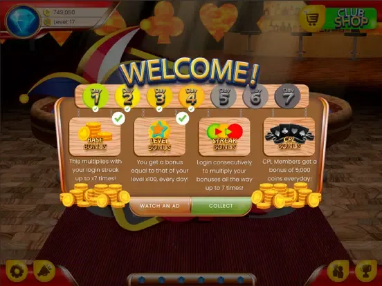 Captures d'écran de Gin Rummy Club iPad 