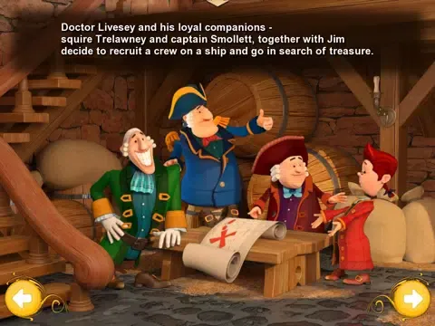 Treasure Island. An Interactive Children`s Book. iPad  Screenshots