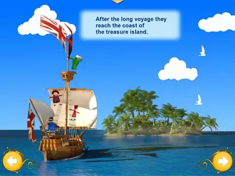 Treasure Island. An Interactive Children`s Book. iPad  Screenshots