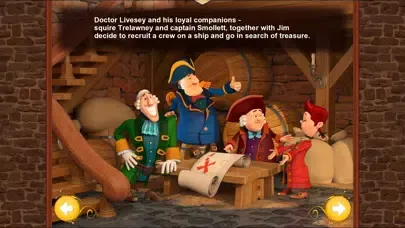 Treasure Island. An Interactive Children`s Book. Screenshots