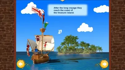 Treasure Island. An Interactive Children`s Book. Screenshots
