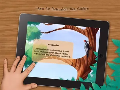 ภาพหน้าจอของ Who Lives in a Tree? An Interactive Children’s Mini-Encyclopedia. Lite Version. iPad 