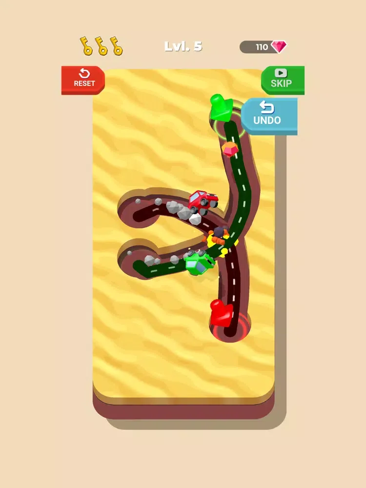 Capturas de tela do Draw Road 3D iPad 