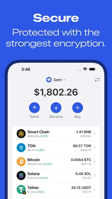 Gem Wallet - Crypto Bitcoin应用截图