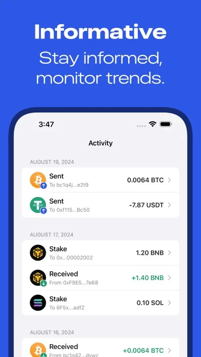 Gem Wallet - Crypto Bitcoin应用截图