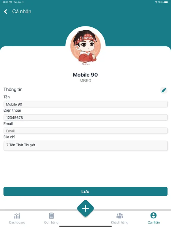 Tangkapan layar Thang Long Furniture iPad 