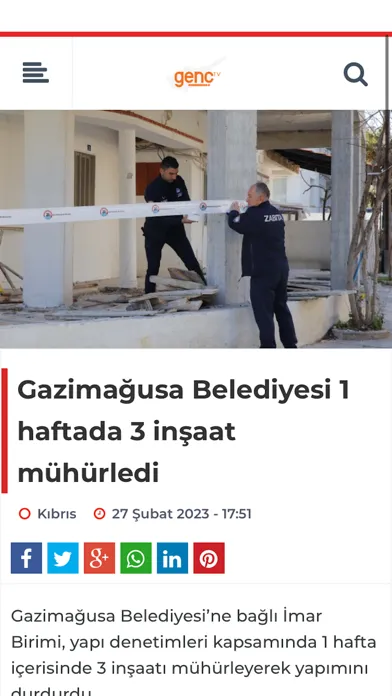 ภาพหน้าจอของ Kıbrıs Genç TV