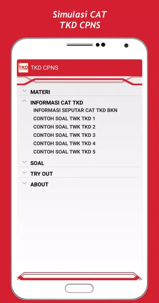 CAT TKD CPNS 2018 スクリーンショット