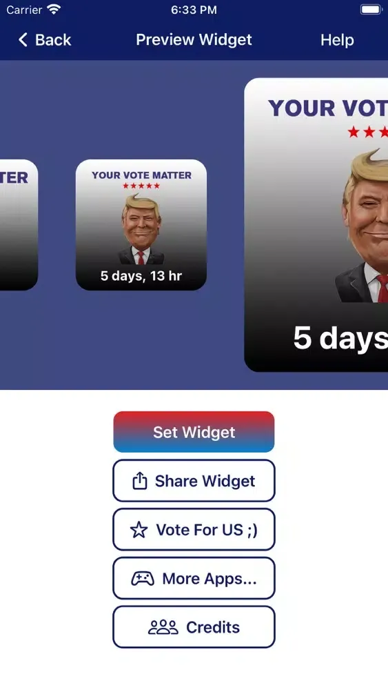 تصاویر Election Widget - Vote 2020!