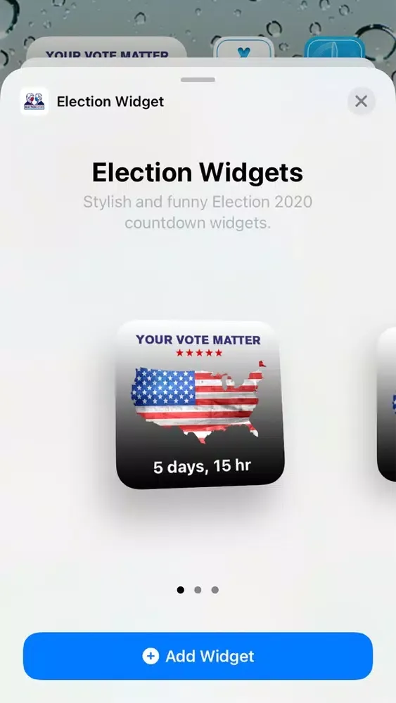 تصاویر Election Widget - Vote 2020!
