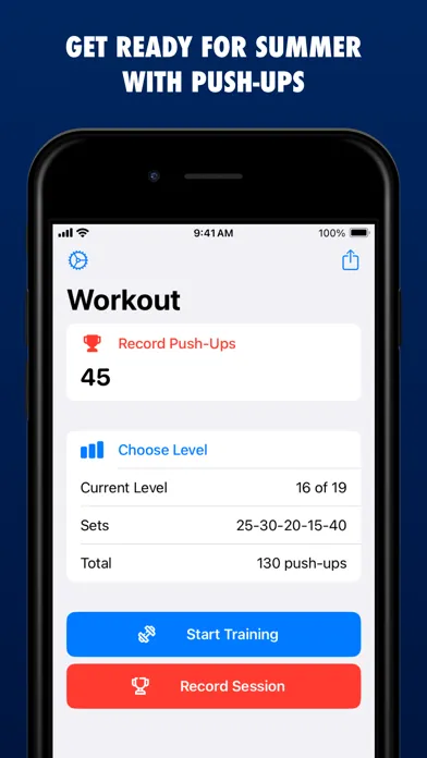 Capturas de pantalla de 100 Pushups: 90 Day Challenge