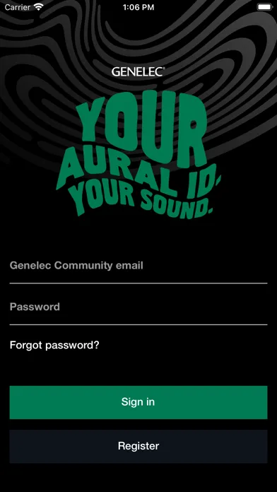 ภาพหน้าจอของ Genelec Aural ID Creator