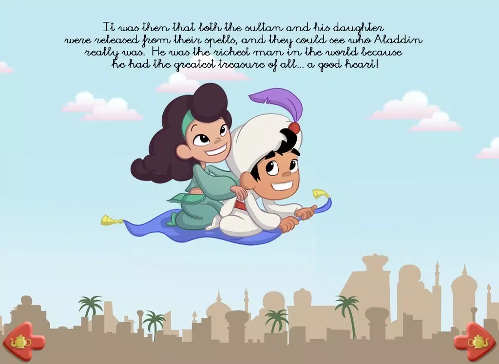Ảnh chụp màn hình của Aladdin and the wonderful lamp - Free book for kids iPad 