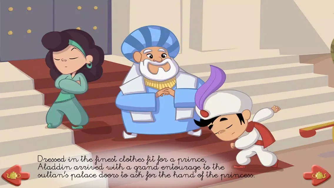 Ảnh chụp màn hình của Aladdin and the wonderful lamp - Free book for kids
