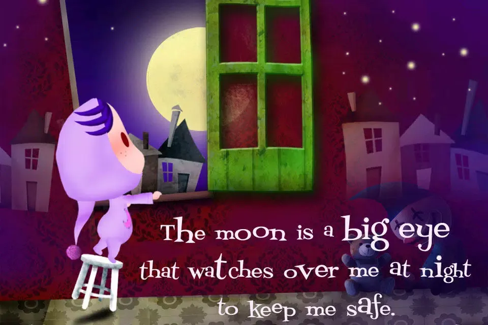 Tangkapan skrin Moon Secrets - free book for kids