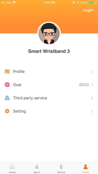 Screenshot di Smart Wristband 3