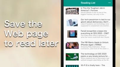 Reading List - Save the site应用截图
