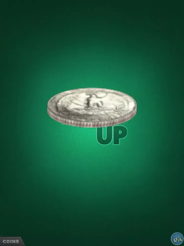 Toss-Up FREE - 3D Coin Flipping iPad  سکرین شاٹس