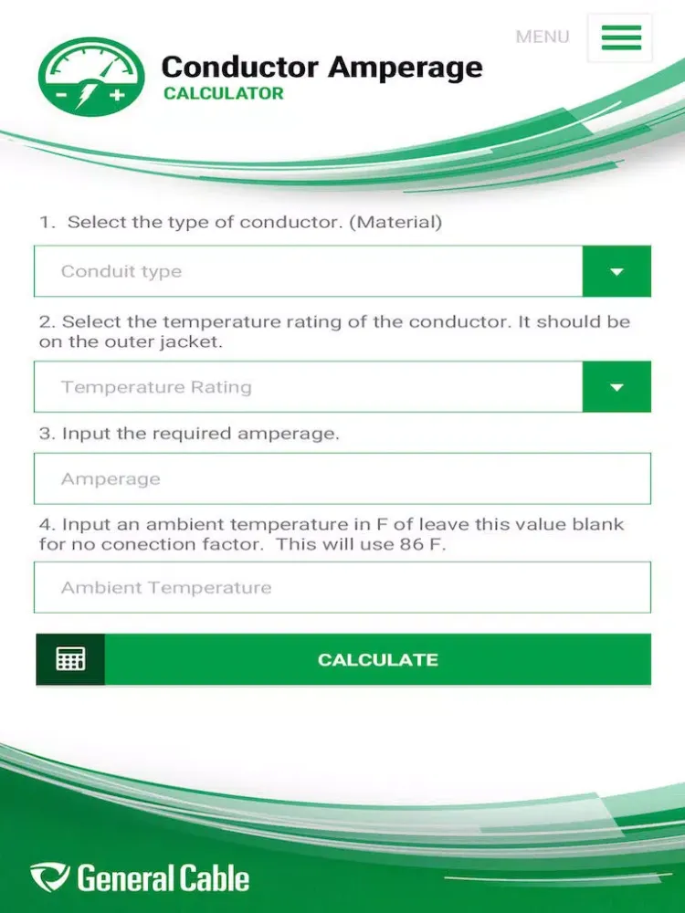 Prysmian Group Calculator iPad 应用截图