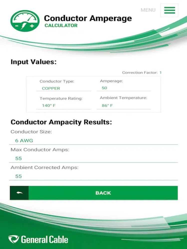 Prysmian Group Calculator iPad 应用截图