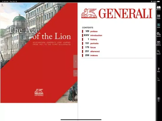 Capturas de tela do The Age of the Lion iPad 