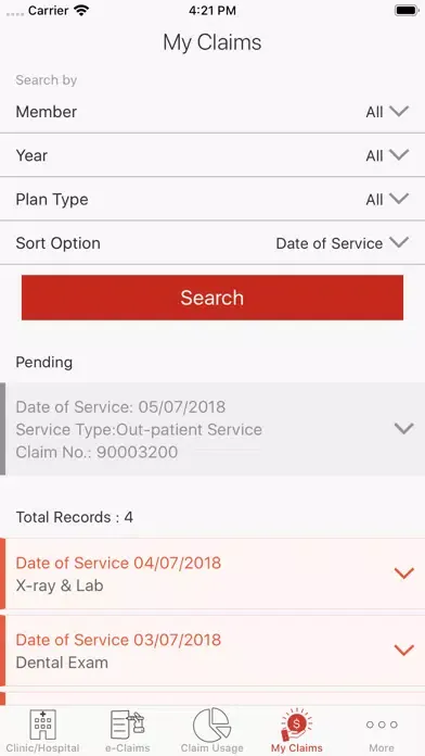 Zrzuty ekranu Generali We Care