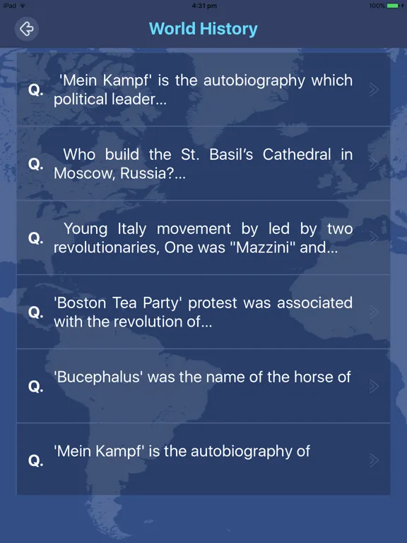 Скриншоты World General Knowledge NCERT iPad 