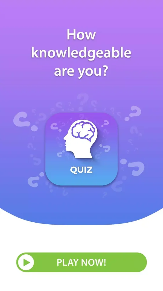 General Knowledge Quiz Screenshots