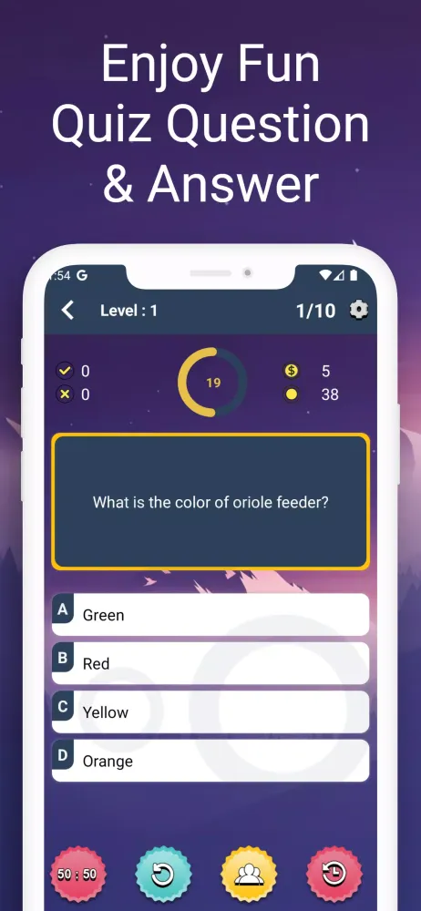 English Quizzes - GK Quiz App Ekran Görüntüleri
