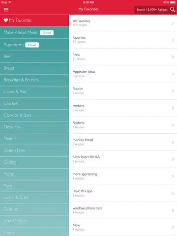 The Betty Crocker Cookbook – Kitchen-Tested Recipes iPad  Screenshots