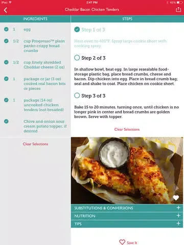 The Betty Crocker® Cookbook for iPad iPad  Ekran Görüntüleri
