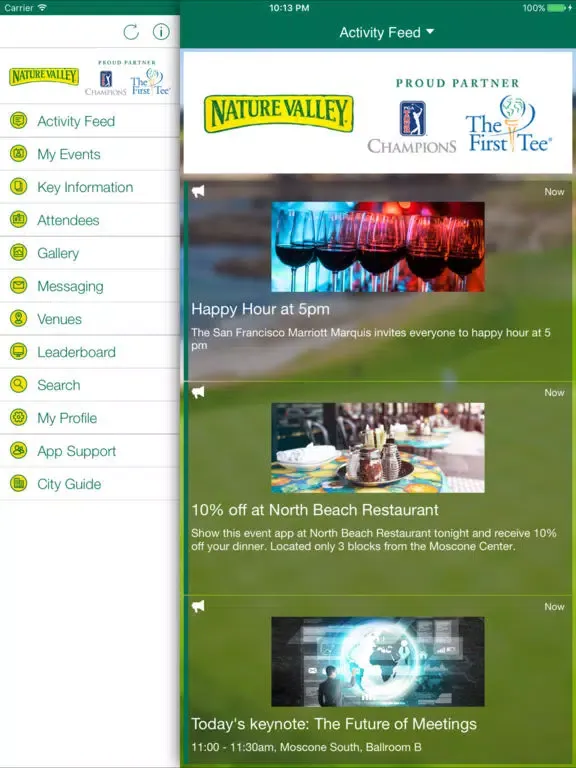 Ảnh chụp màn hình của Nature Valley Pebble Beach '18 iPad 