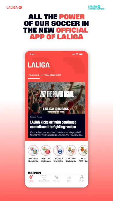 Captures d'écran de LALIGA Official App