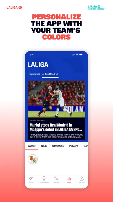 Captures d'écran de LALIGA Official App