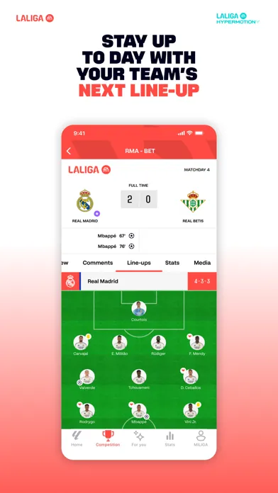 Captures d'écran de LALIGA Official App